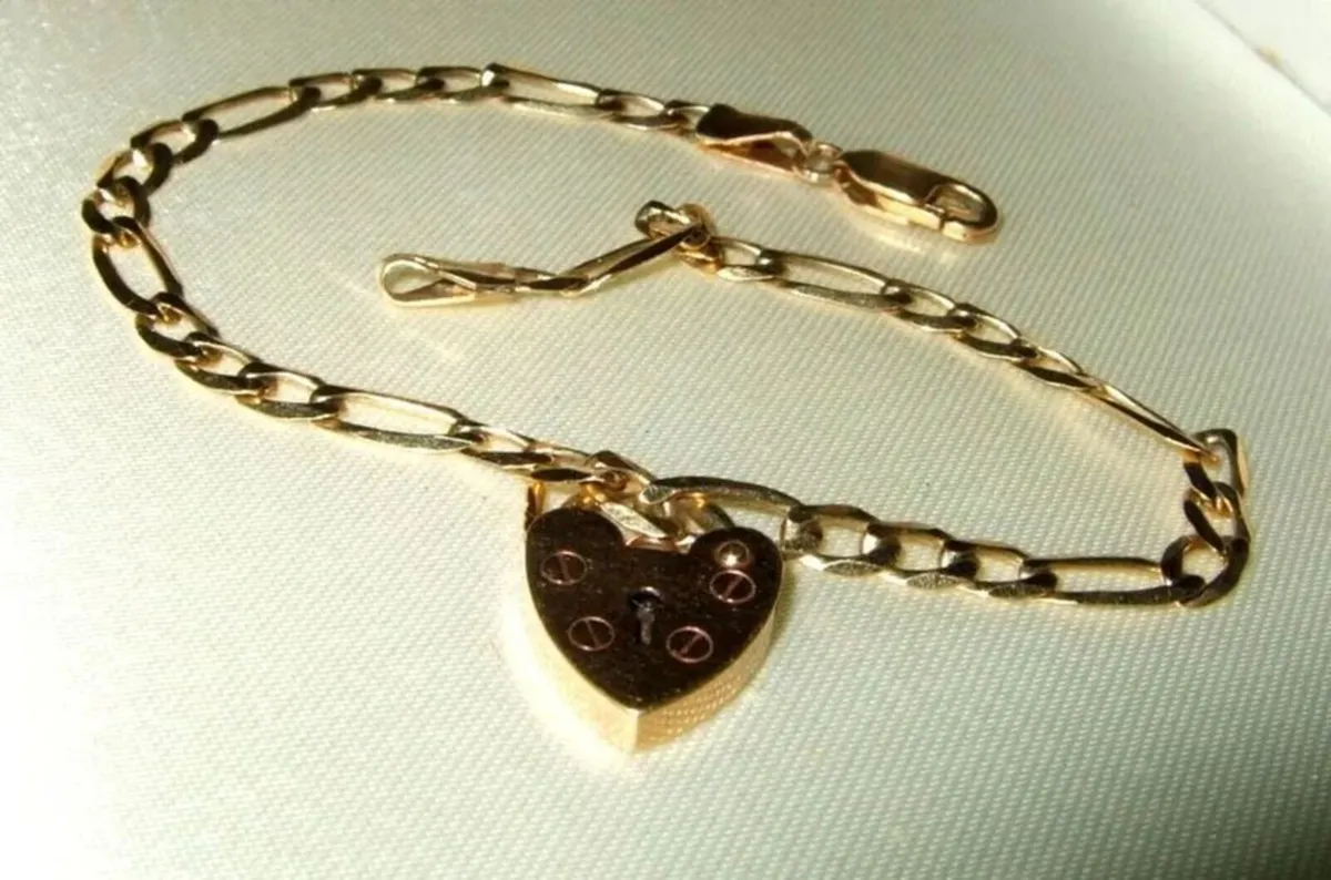 Vintage 9ct Gold 'Jailers' Bracelet - Image 2