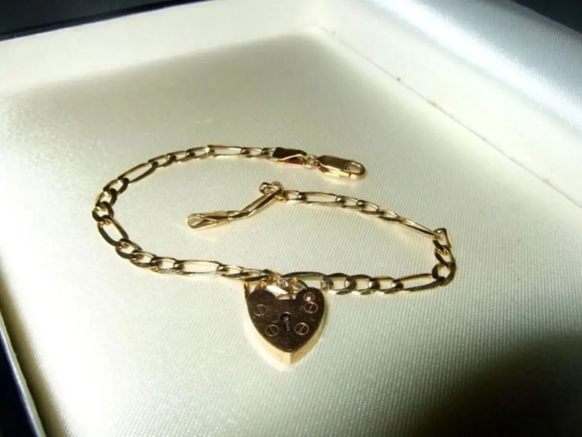 Vintage 9ct Gold 'Jailers' Bracelet - Image 4