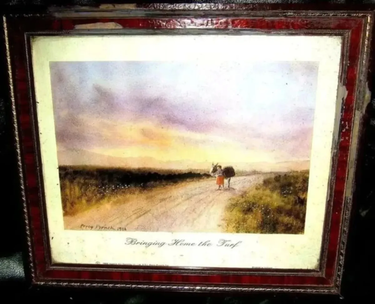 Vintage Framed Percy French Print - Image 1