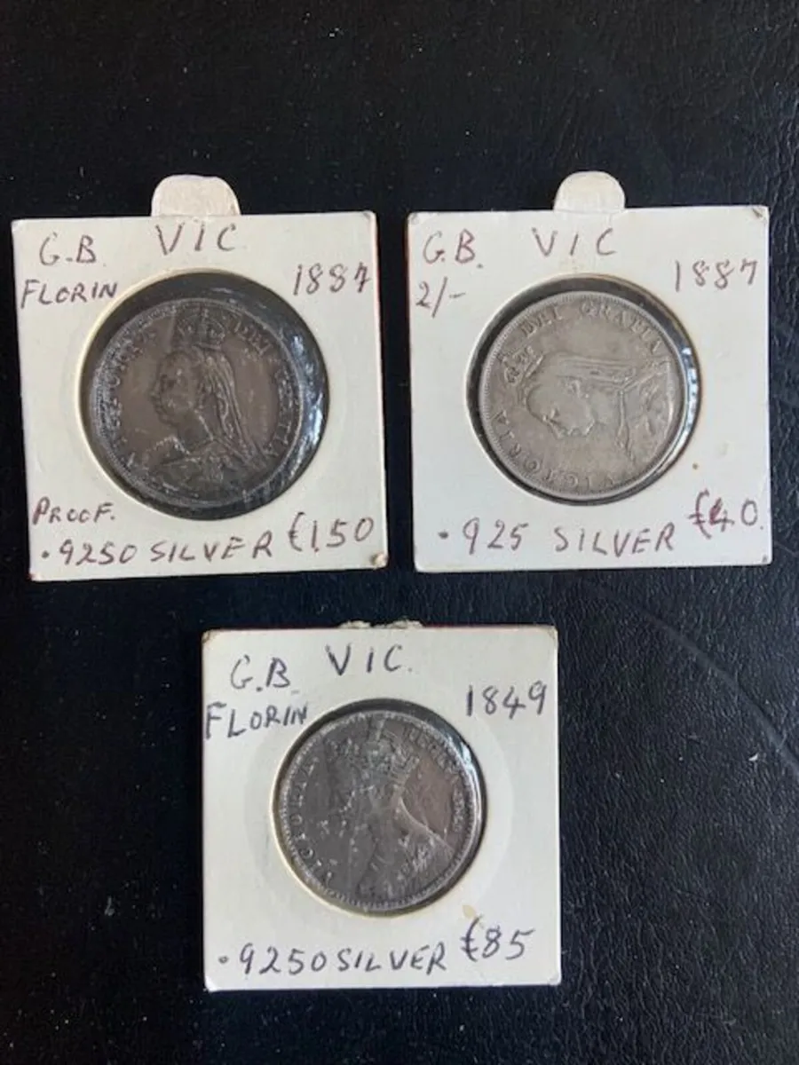 Queen Victoria Florin Coins - Various Prices - Image 2