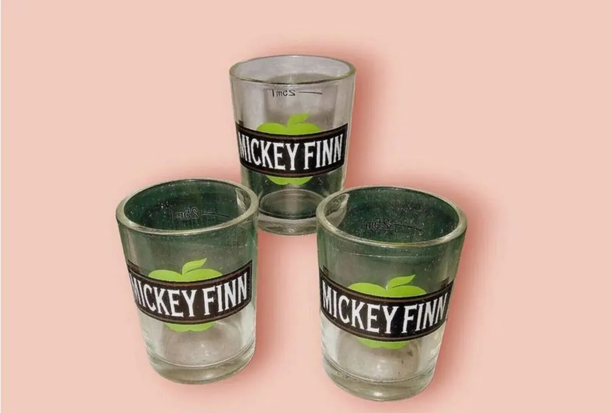 Trio of Vintage ‘Mickey Finn’ Shot Glasses - Image 1
