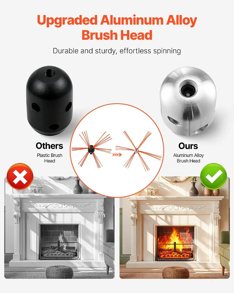 8m Flexible Chimney Cleaning Rod Kit - Image 1