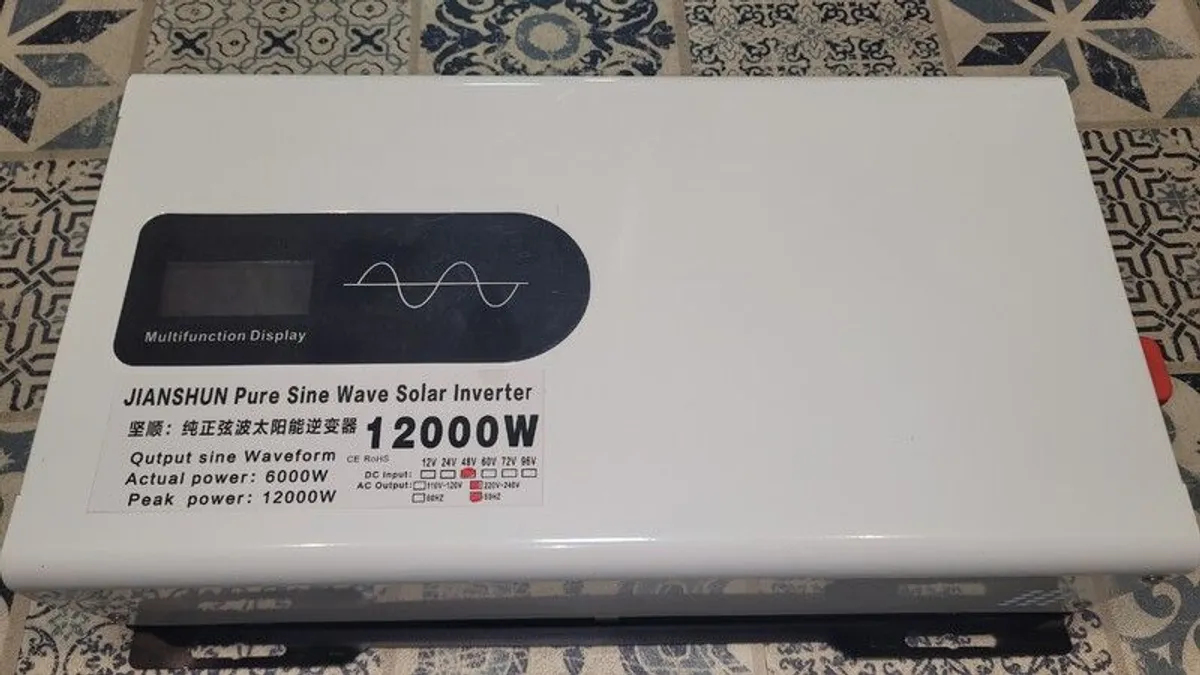 6000w/12000w, 48v DC, 240v, 50hz Pure Sine Wave Inverter. - Image 1
