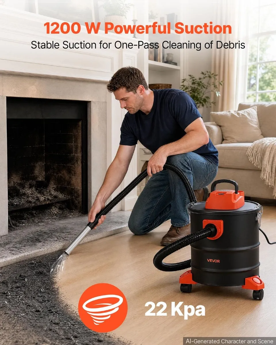 20L 1200W Ash Vacuum Cleaner - Image 2