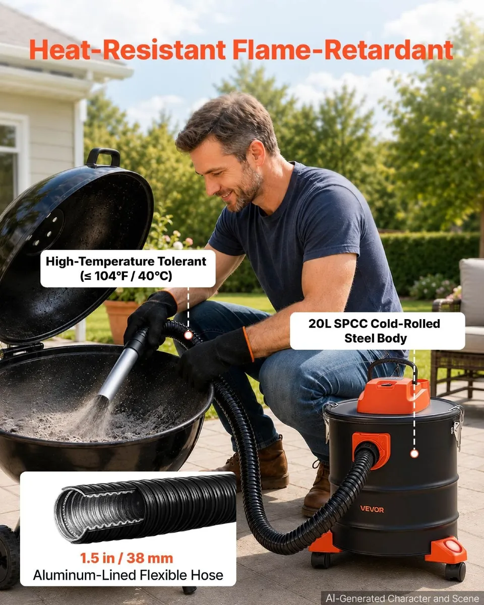20L 1200W Ash Vacuum Cleaner - Image 4