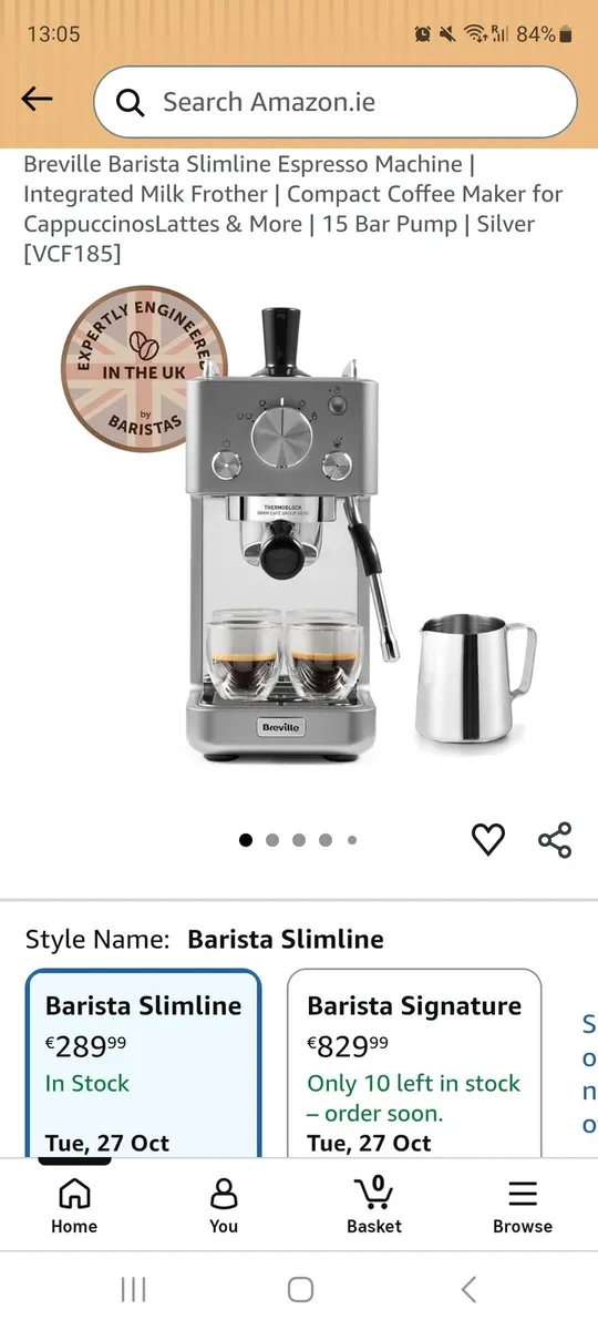 NEW UNOPENED Breville Espresso Machine - Image 2