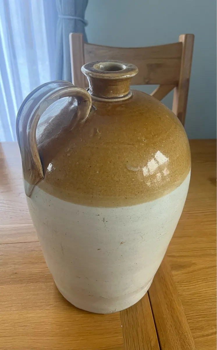 Antique 2 Gallon Stoneware Flagon - Image 3