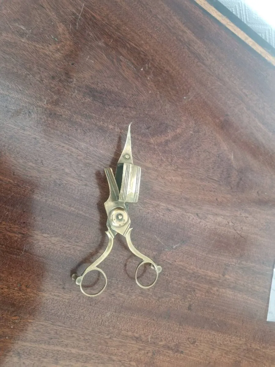 Antique Brass Candle Snuffer - Image 2