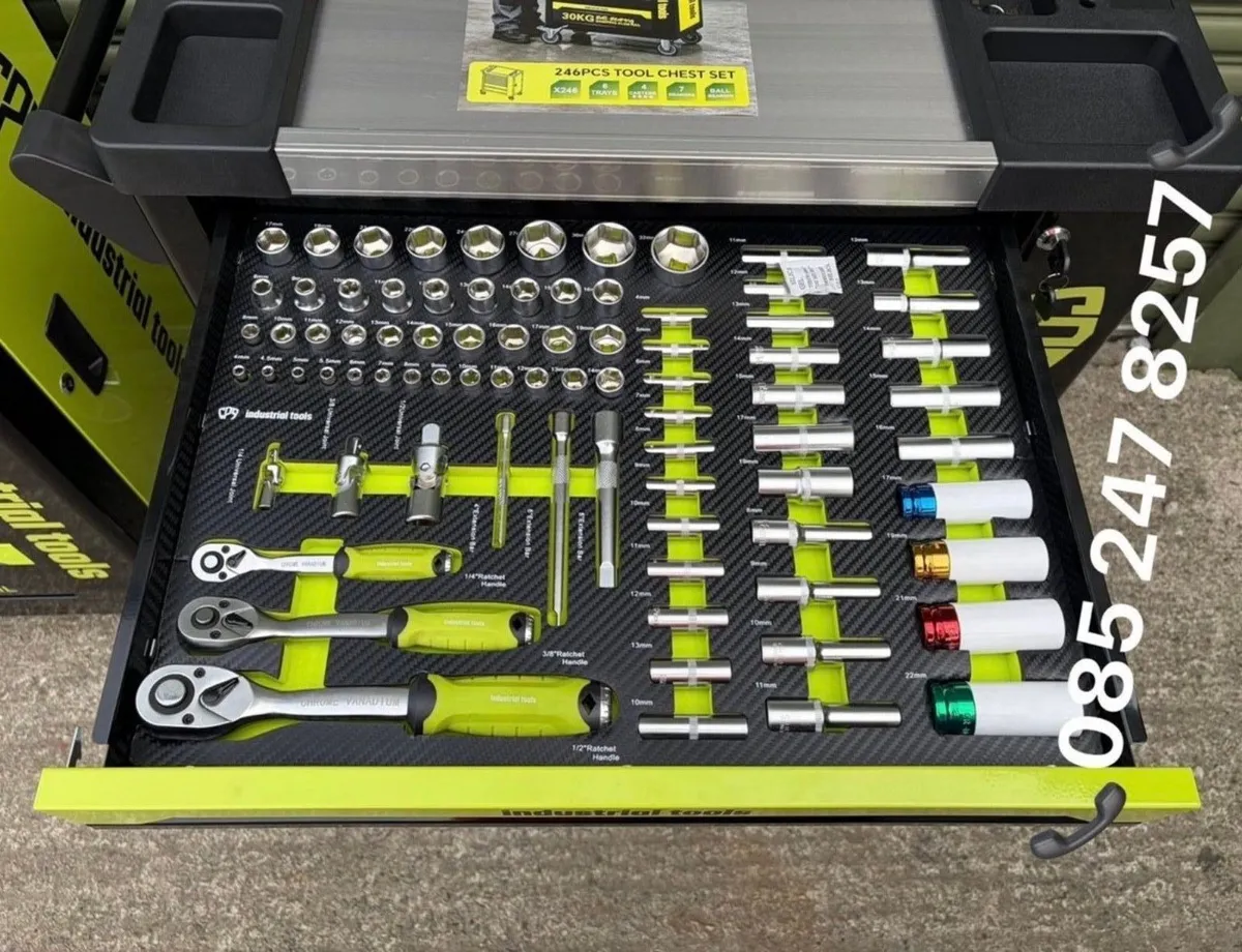 Brand New 7 Drawer + Side Cabinet Tool Chest - Image 3
