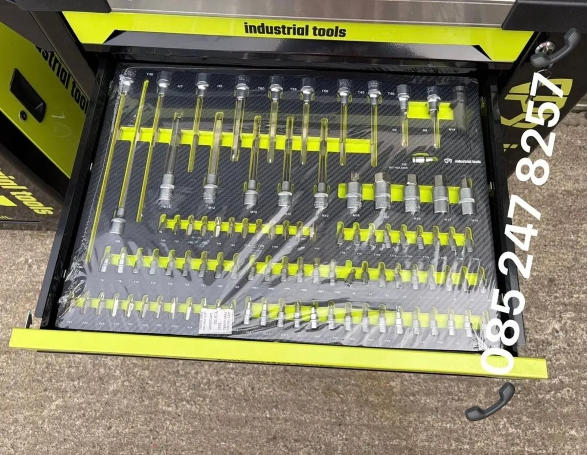 Brand New 7 Drawer + Side Cabinet Tool Chest - Image 4