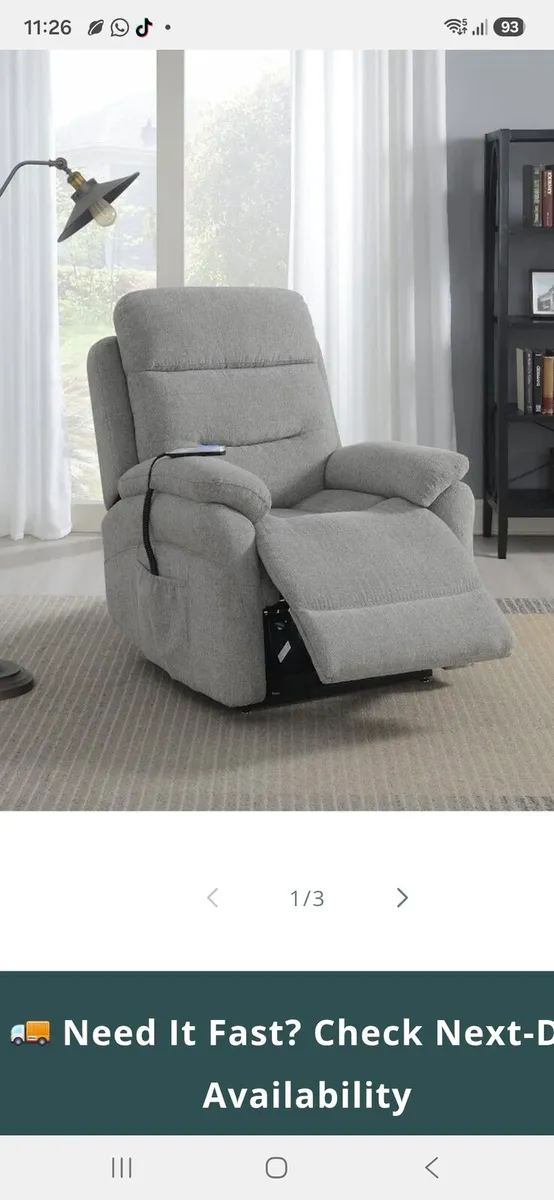 Electric Reclining Arm Chair - Image 3