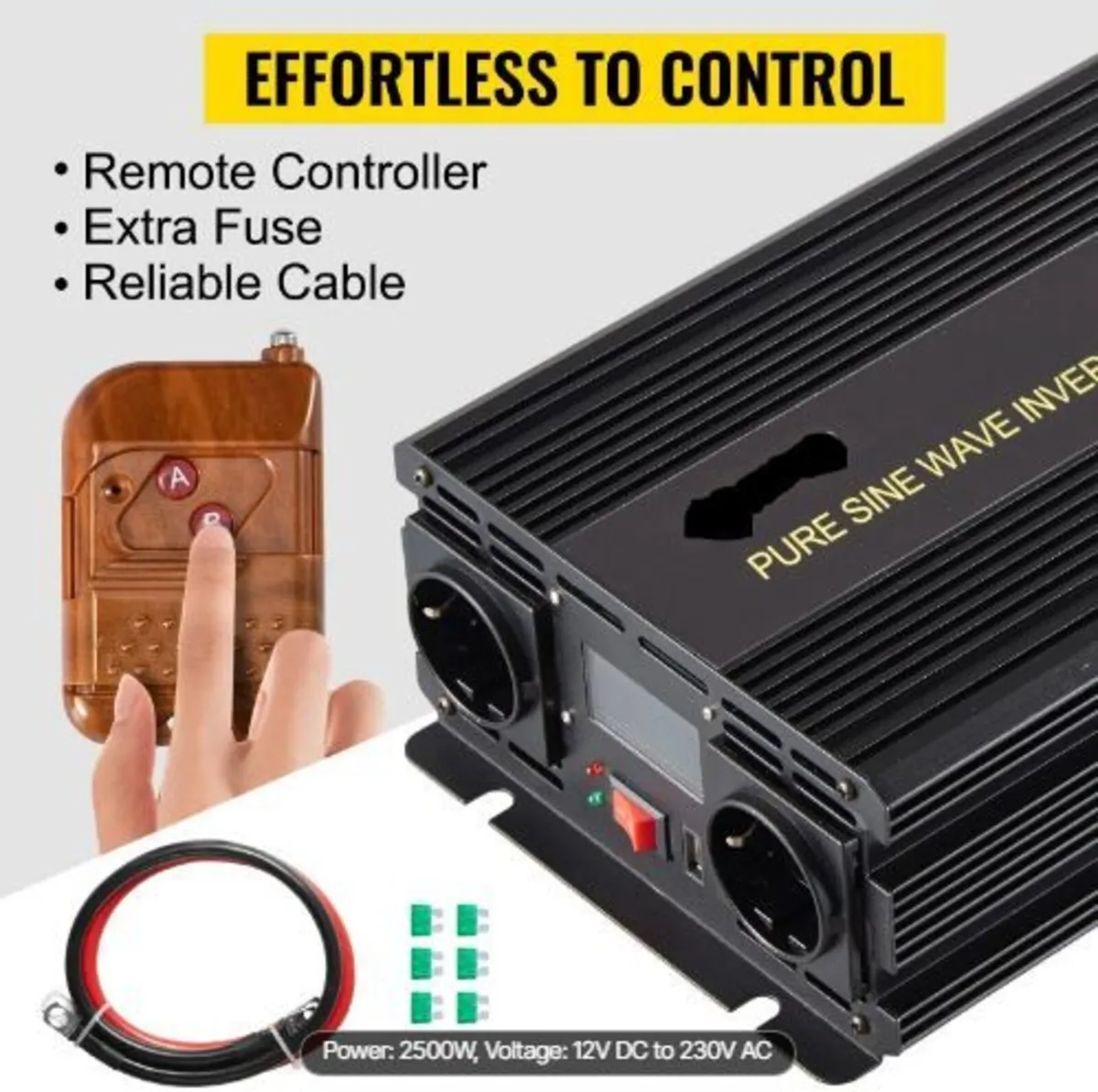 Pure Sine Wave Inverter 2500W Power - Image 1