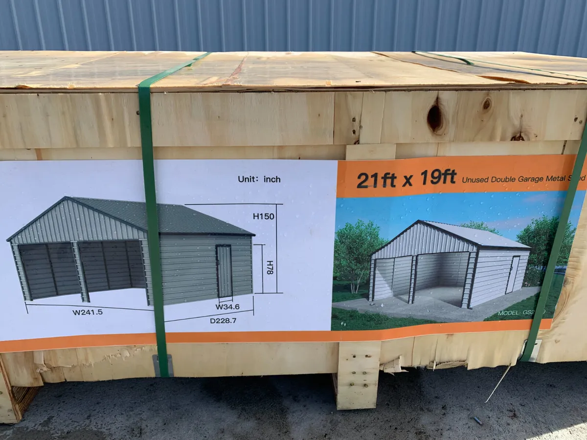 NEW DOUBLE/SINGLE GARDEN SHEDS FOR AUCTION - Image 4
