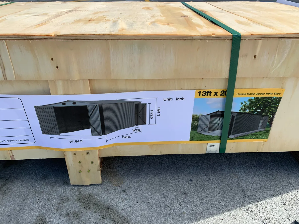 NEW DOUBLE/SINGLE GARDEN SHEDS FOR AUCTION - Image 2