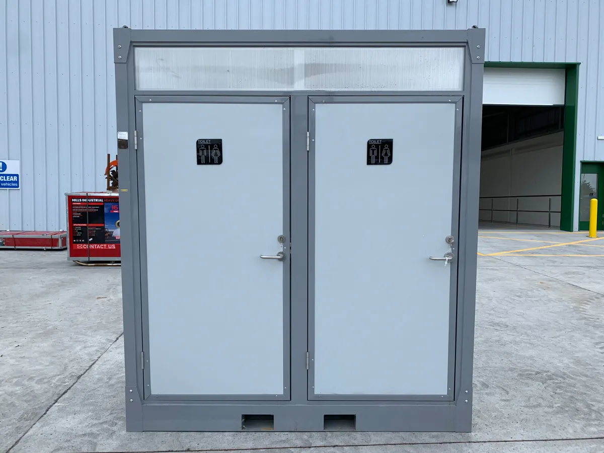 NEW/UNUSED DOUBLE TOILET BLOCKS FOR AUCTION - Image 1
