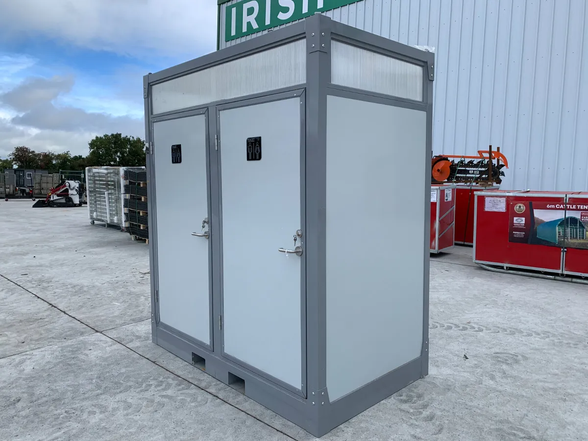 NEW/UNUSED DOUBLE TOILET BLOCKS FOR AUCTION - Image 2