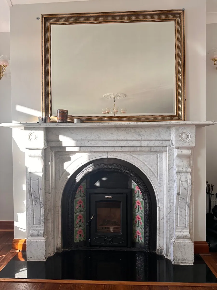 Stanley Stove and original marble fireplace - Image 1
