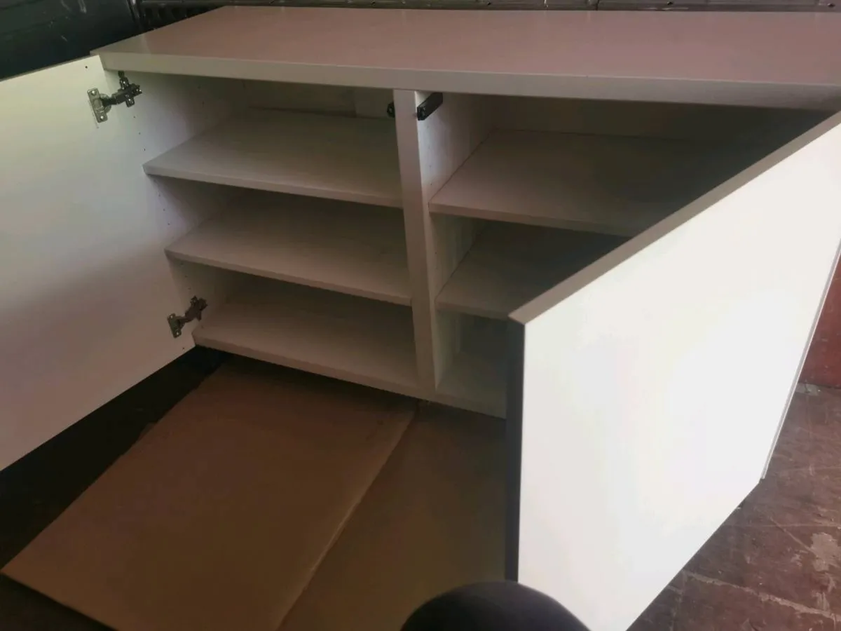 TV stand with a storage space and a sofa - Image 2