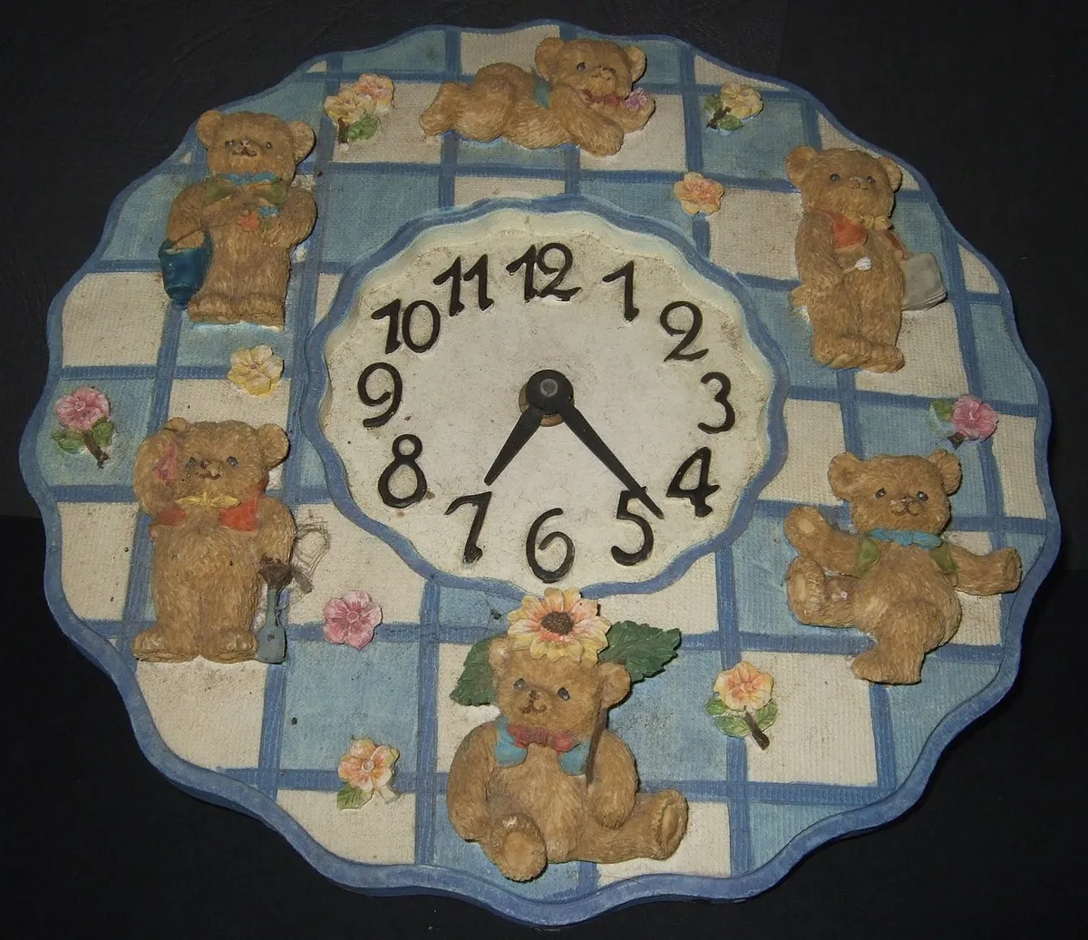 Vintage Teddy Bear 3D Wall Clock - Image 3