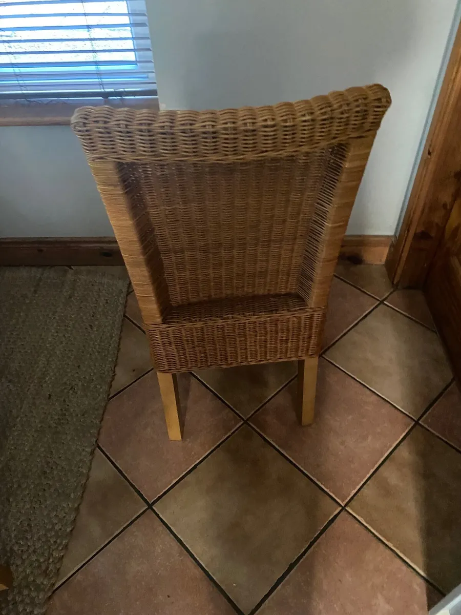 Kitchen chairs  (rattan) - Image 2