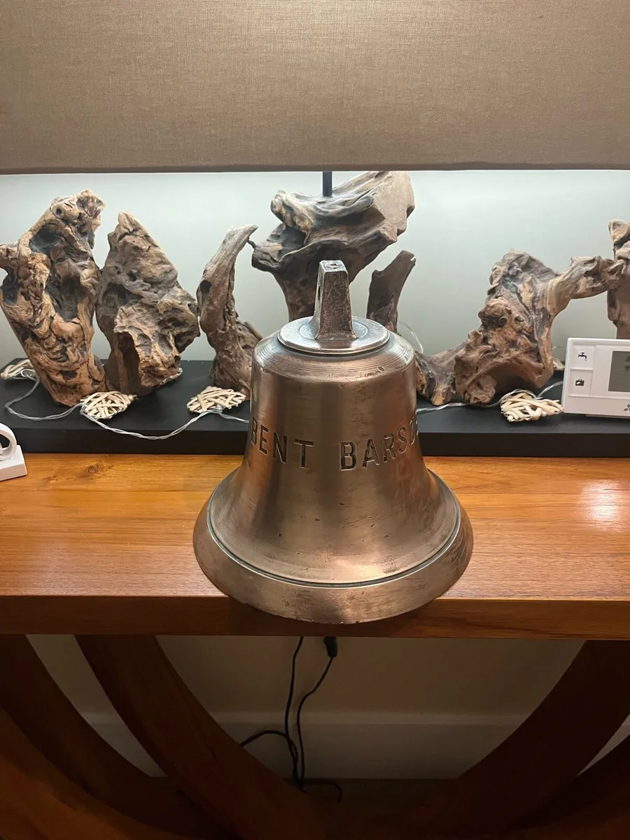 Vintage Genuine Ships Brass Bell - Image 1