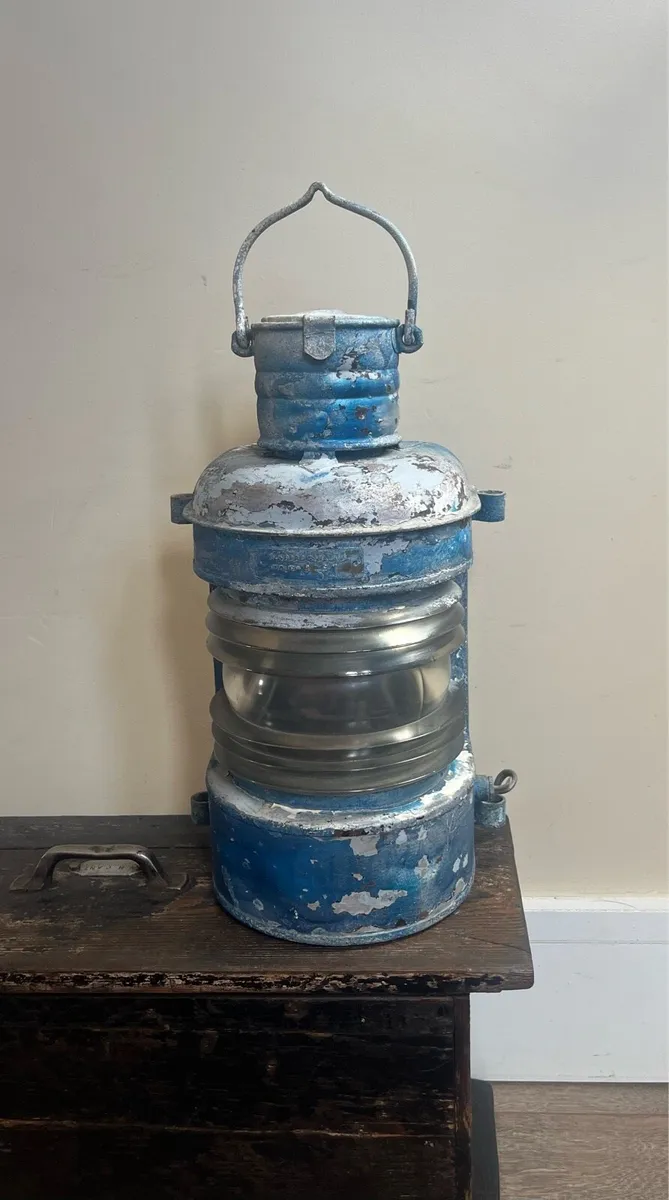 Antique Ouvard & Villars Ships Lamp - Image 2