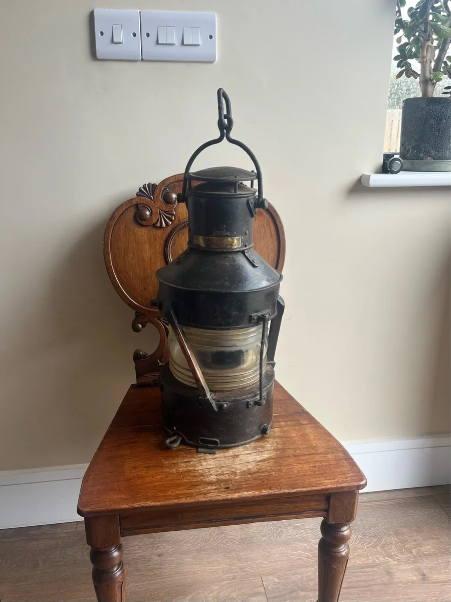 WW2 Anderson & Gyde Ships Lamp - Image 1