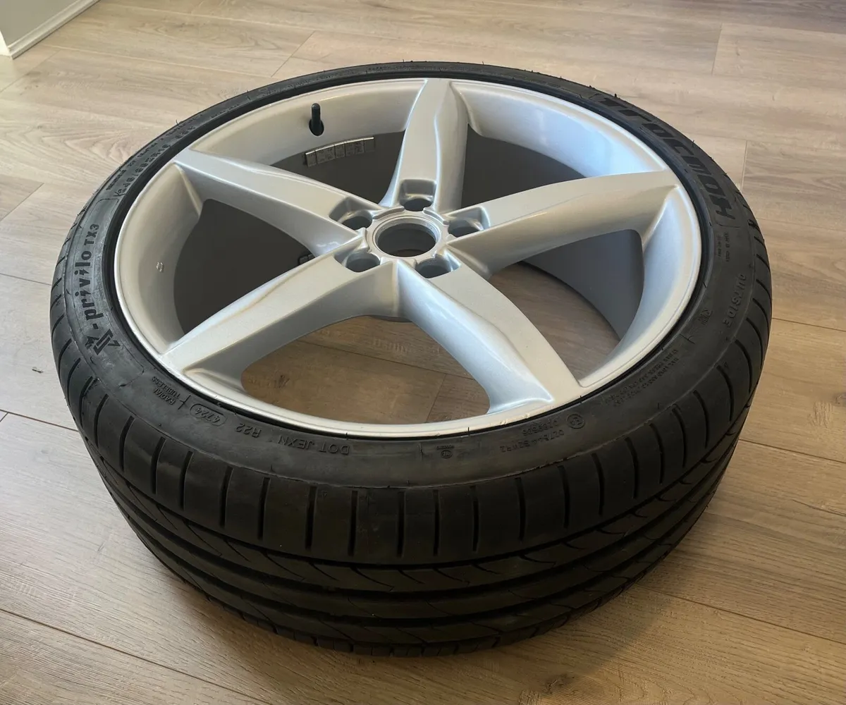 4x 19" Audi Alloys 19x8J 5x112 with Tyres - Image 3