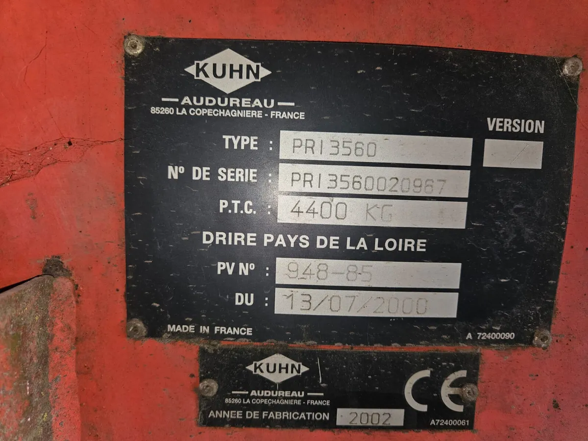 KUHN PRIMOR 3560 STRAW BLOWER €3500 -NO VAT - Image 2