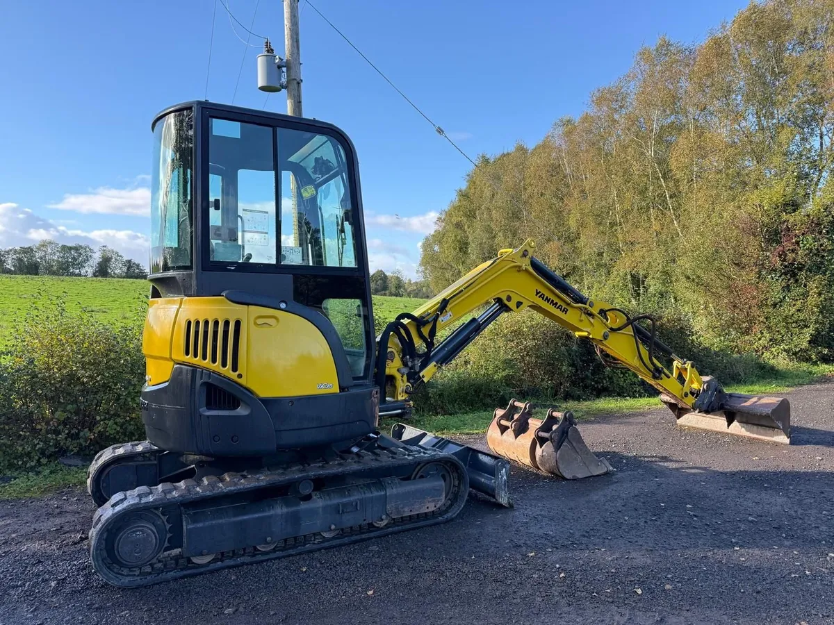 Yanmar VIO30  3ton zero tail mini digger -Q/hitch - Image 1