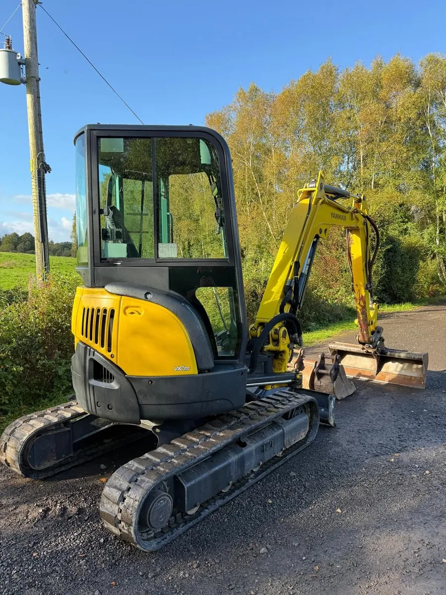 Yanmar VIO30  3ton zero tail mini digger -Q/hitch - Image 2