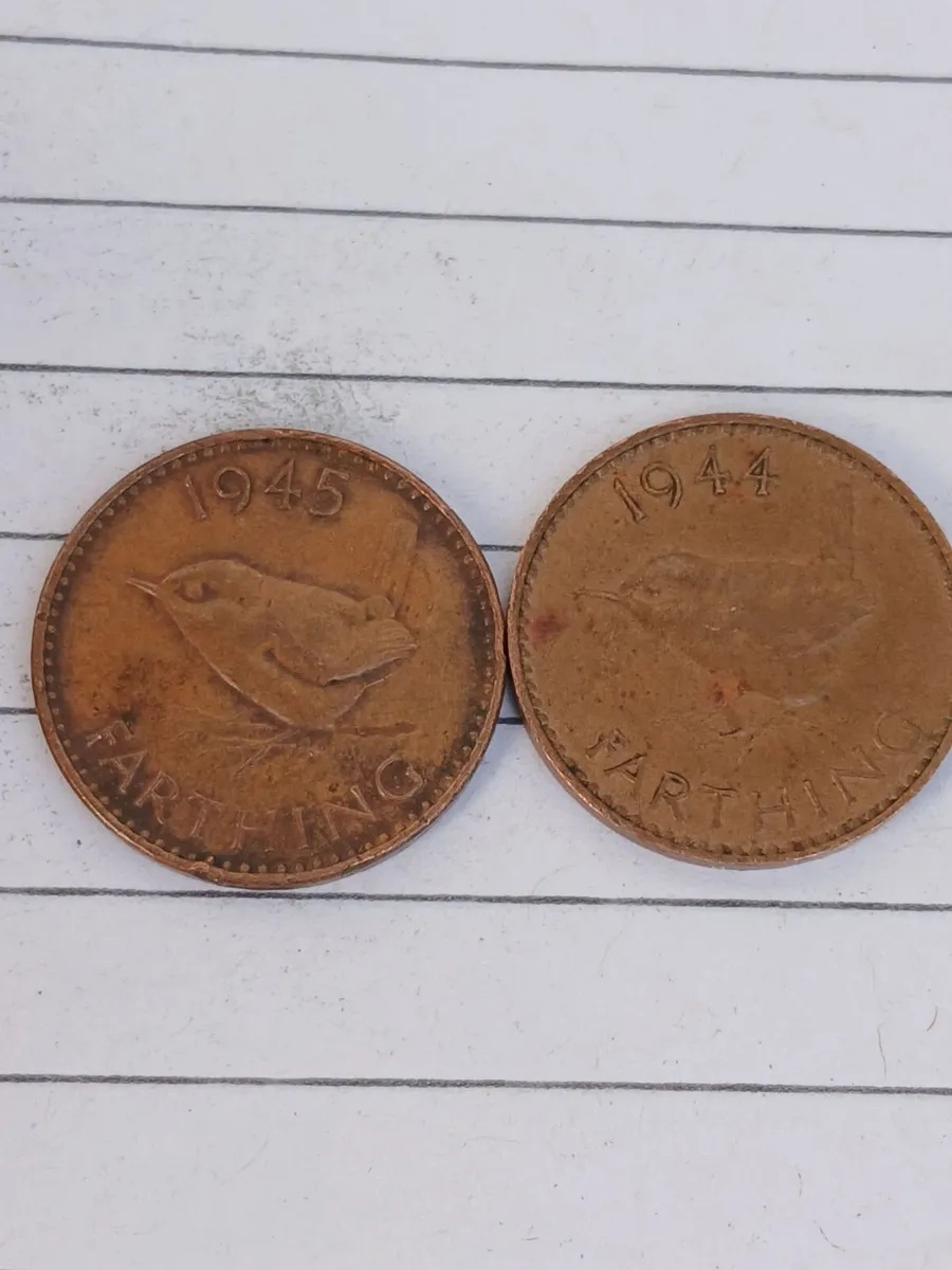 Uk antique coins 1944 & 1945
