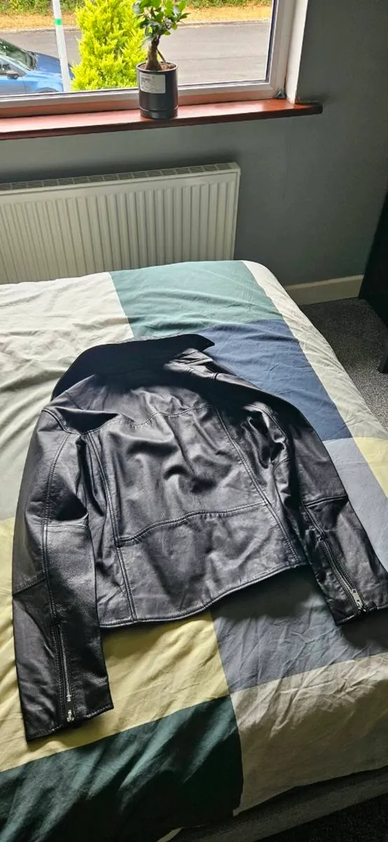 ZARA Men's Leather Jacket - Image 2