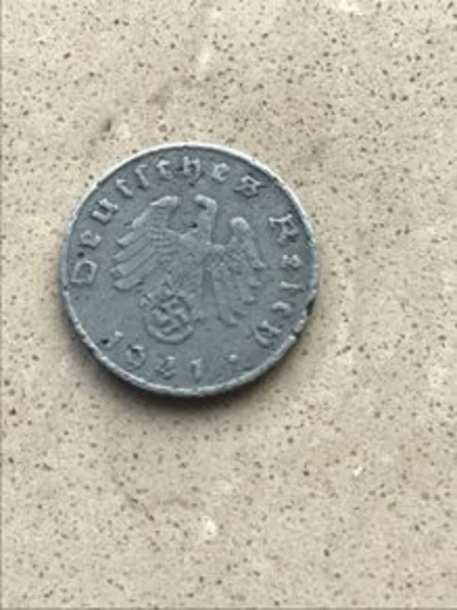 Rare Genuine WW2 Memorabilia German 5 Pfennig coin
