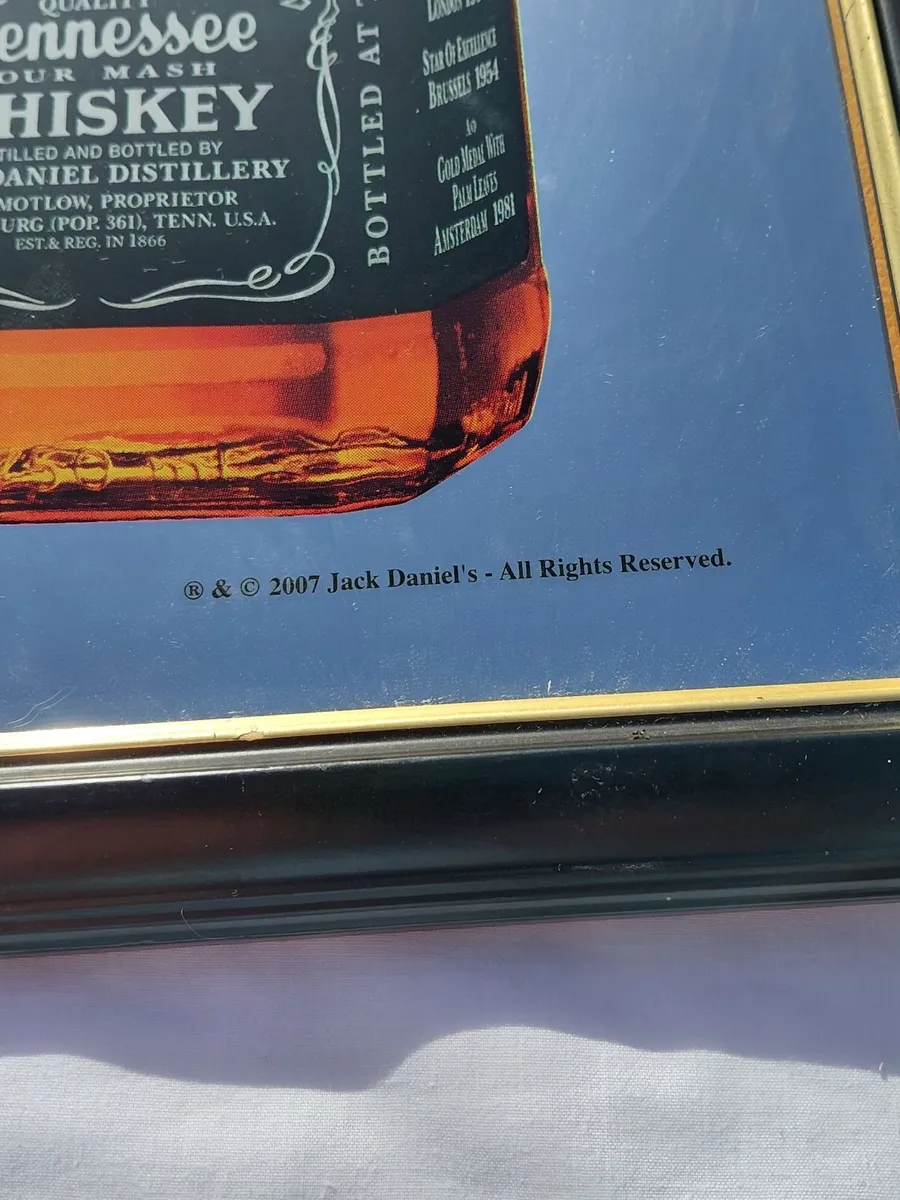 Vintage Original Jack Daniel's Pub Mirror 2007 - Image 3