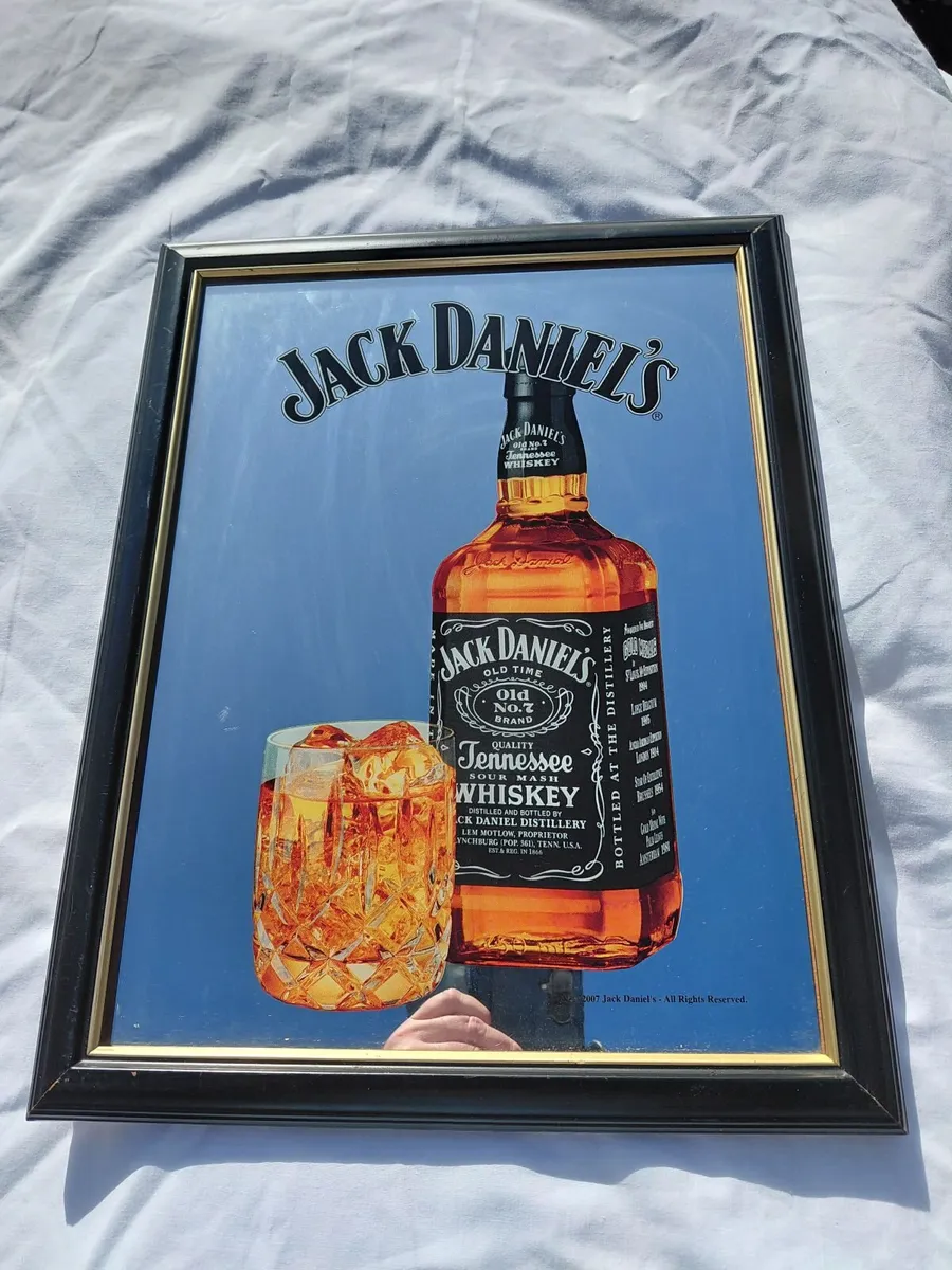 Vintage Original Jack Daniel's Pub Mirror 2007 - Image 1