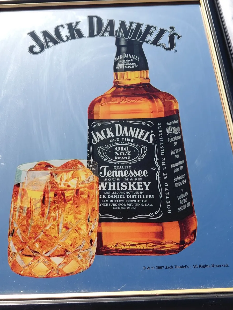Vintage Original Jack Daniel's Pub Mirror 2007 - Image 4