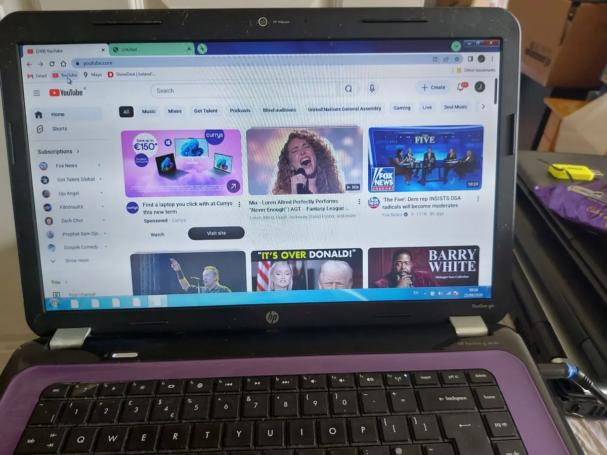 HP Pavilion g6, 15.6 inch Laptop, 4GB Ram, 750GB H - Image 2