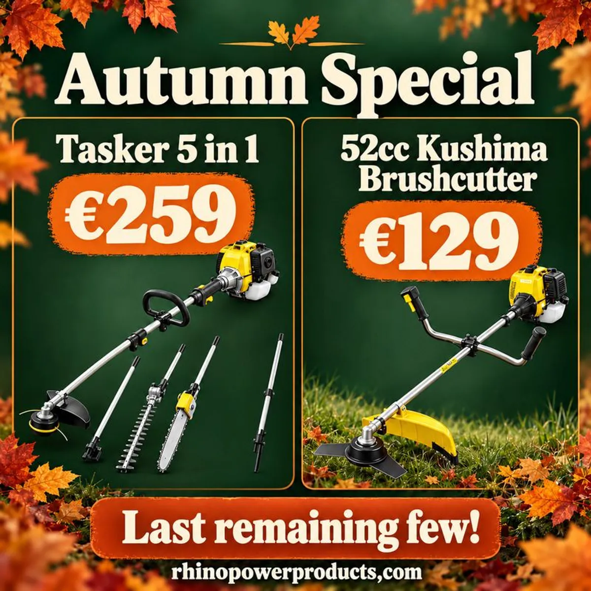 Tasker 5-in-1 multitool and Kushima 52cc brushcutter - Image 1