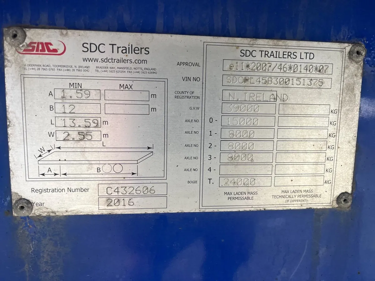 2016 SDC FLAT TRAILER - Image 4