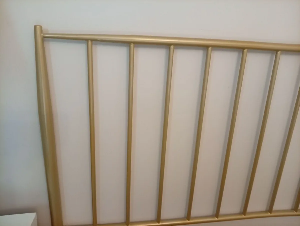 Beautiful Gold Metal Style Headboard - Image 2