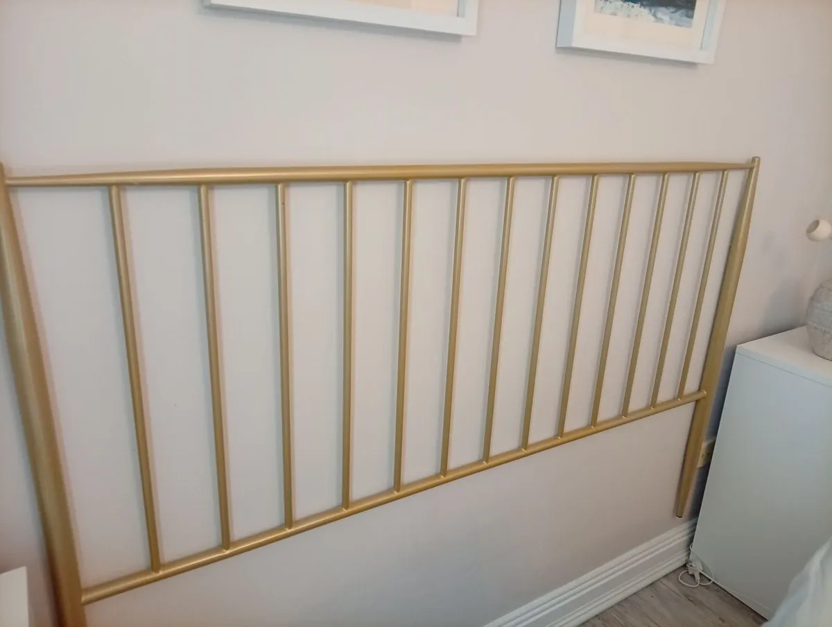 Beautiful Gold Metal Style Headboard - Image 4