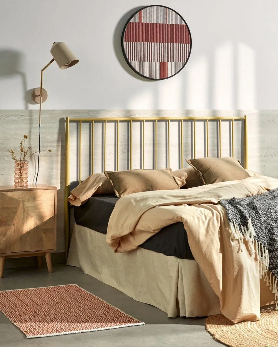 Beautiful Gold Metal Style Headboard - Image 1