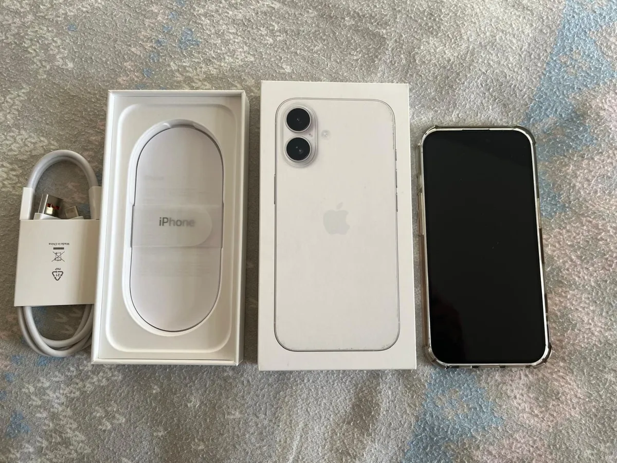 iPhone 16 128GB White Excellent Condition Like New - Image 1