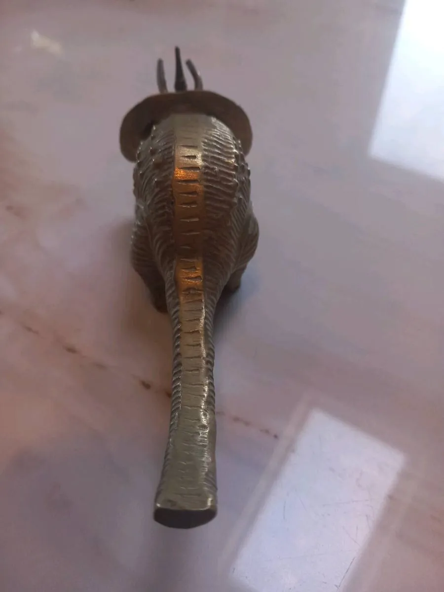 Vintage rare brass dinosaur, D18 post 8e - Image 4