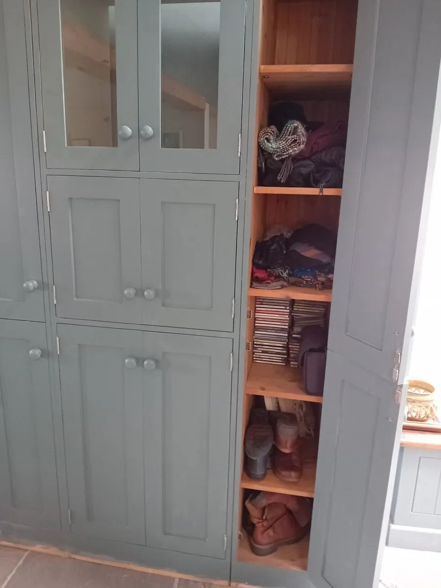 PAINTED PINE KITCHEN STORAGE CABINET UTILITY - Image 3
