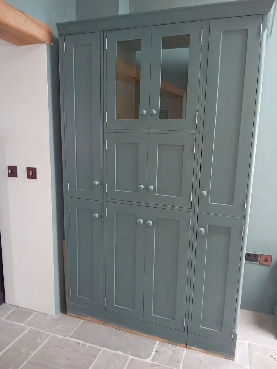 PAINTED PINE KITCHEN STORAGE CABINET UTILITY - Image 1
