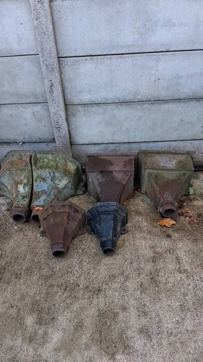 Cast iron rain hoppers