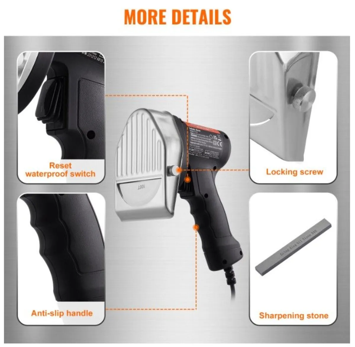 Electric Wired Turkish Barbecue Knife+2 Wavy Blade - Image 4