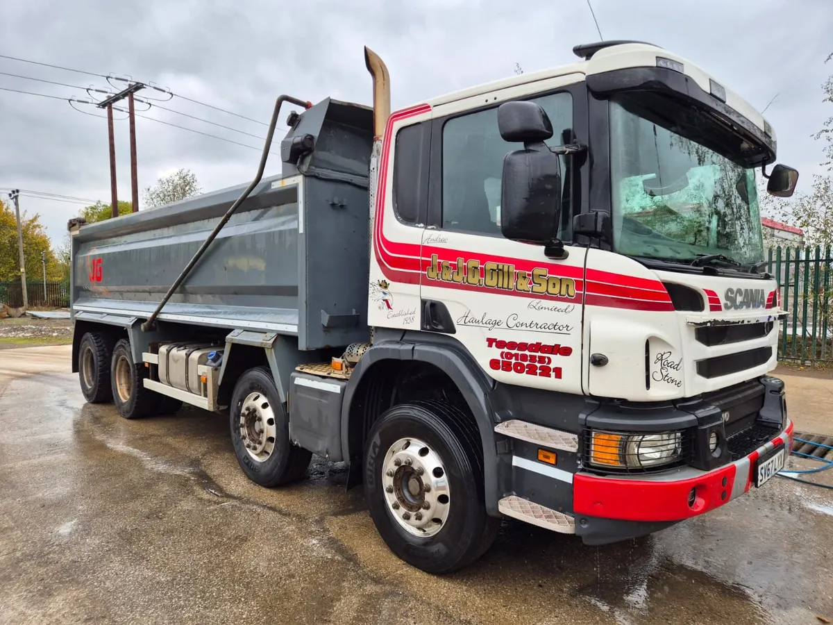 2017 (67) SCANIA P410 8X4 STEEL TIPPER - Image 1